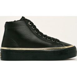 Tommy Hilfiger - Buty. Czarne buty sportowe damskie TOMMY HILFIGER, bez wzorów, ze skóry, sportowe. Za 559,90 zł.