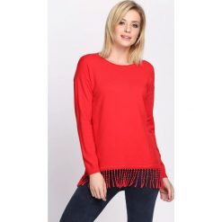 Czerwony Sweter Lock Out. Czerwone swetry klasyczne damskie marki Born2be, s, z okrągłym kołnierzem. Za 79,99 zł.