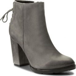 Botki SERGIO BARDI - Atessa FW127278717AF 409. Szare botki damskie na obcasie marki Sergio Bardi, z nubiku. W wyprzedaży za 239,00 zł.