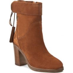 Botki BRONX - 33832-H BX 956 Mid Brown 21. Brązowe buty zimowe damskie marki Bronx, z materiału. W wyprzedaży za 339,00 zł.