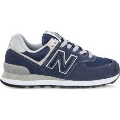 Wygodne Miejskie Buty New Balance 574 WL574EN. Niebieskie sneakersy damskie Molly.pl, z zamszu. Za 349,00 zł.