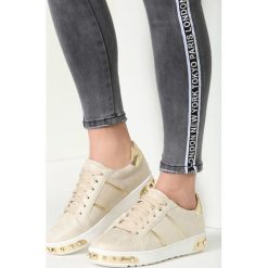 Złote Sneakersy Amor De Mi Vida. Żółte buty sportowe damskie marki vices. Za 69,99 zł.