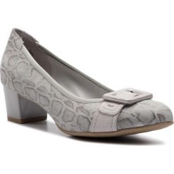 Półbuty CAPRICE - 9-22305-22 Lt Grey Comb 208. Szare półbuty damskie Caprice, z zamszu, eleganckie. W wyprzedaży za 179,00 zł.