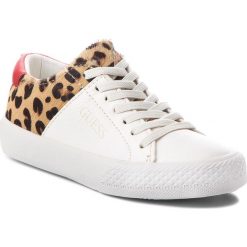 Tenisówki GUESS - FILAR3 ELE12 100H. Białe trampki dziewczęce Guess, z aplikacjami, z gumy, na sznurówki. W wyprzedaży za 179,00 zł.