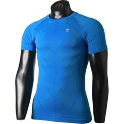 Mico koszulka męska Half Sleeves R/Neck Shirt Skintech MA03320_281 M/L niebieska. Niebieskie koszulki męskie termoaktywne Mico, m, bez wzorów, z krótkim rękawem. Za 179,00 zł.