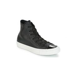 Buty Converse CHUCK TAYLOR ALL STAR LEATHER HI. Czarne trampki i tenisówki damskie Converse, bez wzorów, bez zapięcia. Za 303,20 zł.