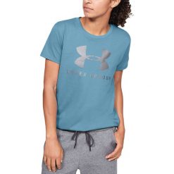 Under Armour Sportstyle Classic Koszulka Niebieski. Niebieskie koszulki damskie s, z nadrukiem, z bawełny. Za 119,95 zł.