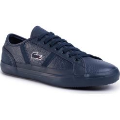 Tenisówki LACOSTE - Sideline 120 4 Cma 7-39CMA003295K Nvy/Nvy. Niebieskie półbuty męskie Lacoste, na co dzień, bez wzorów, z gumy, eleganckie, bez zapięcia. W wyprzedaży za 319,00 zł.
