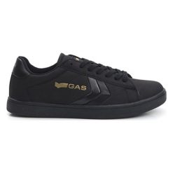 Sneakersy w kolorze czarnym. Czarne trampki męskie U.S. Polo Assn., Gas, na sznurówki. W wyprzedaży za 204,95 zł.