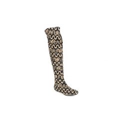 Muszkieterki Missoni SM05. Pomarańczowe kozaki damskie Missoni, bez obcasa, bez zapięcia. W wyprzedaży za 2575,20 zł.