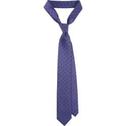 Krawat Niebieski w Kropki. Niebieskie krawaty męskie LANCERTO, bez wzorów, z tkaniny, eleganckie. W wyprzedaży za 39,90 zł.