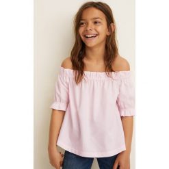 Mango Kids - Top dziecięcy Giorgia 110-164 cm. Szare bluzki dziewczęce marki Mango Kids, z bawełny. Za 69,90 zł.