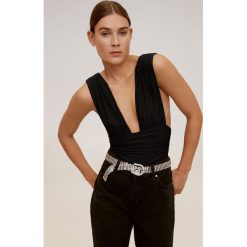 Mango - Body Bob. Czarne body damskie Mango, m, bez wzorów, z elastanu. Za 139,90 zł.