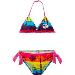 Bikini dziewczęce (2 części) bonprix ciemnoróżowy z nadrukiem. Różowe stroje kąpielowe dziewczęce bonprix, z nadrukiem. Za 32,99 zł.