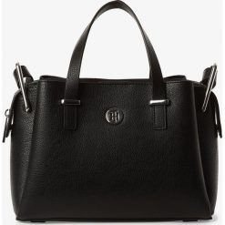 Tommy Hilfiger - Damska torebka na ramię – TH Core Med Satchel, czarny. Czarne torebki klasyczne damskie TOMMY HILFIGER, bez wzorów, na ramię, bez dodatków. Za 649,95 zł.