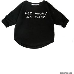 Bluzy dziewczęce: Bluza Bez mamy ani rusz – czarny