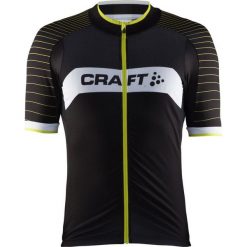 Craft Męska koszulka rowerowa Gran Fondo Czarny/Żółty M. Żółte koszulki męskie Craft, m, z materiału, krótkie. Za 385,00 zł.