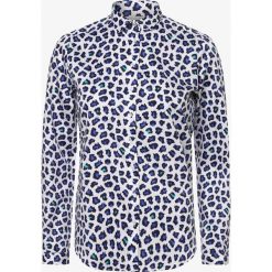 Eterna Comfort Fit - Bluzka damska, niebieski. Niebieskie bluzki damskie Eterna Comfort Fit, bez wzorów, eleganckie, bez kołnierzyka, bez rękawów. Za 299,95 zł.