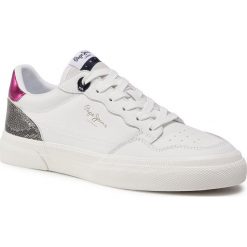 Sneakersy PEPE JEANS - Kenton Original Lth PLS31090 White 800. Białe półbuty damskie Pepe Jeans, z jeansu. Za 329,00 zł.