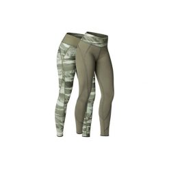 Legginsy YOGA+ 920 damskie. Brązowe legginsy skórzane DOMYOS, l. W wyprzedaży za 79,99 zł.