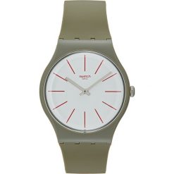 Swatch GREENSOUNDS Zegarek khaki. Brązowe zegarki męskie marki Swatch. W wyprzedaży za 175,50 zł.
