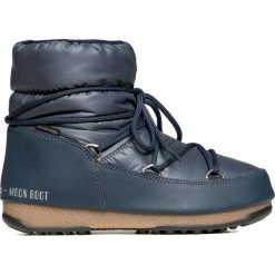 Buty MOON BOOT LOW NYLON WP. Niebieskie buty sportowe damskie Moon Boot, bez wzorów, ze skóry ekologicznej, klasyczne. W wyprzedaży za 336,00 zł.