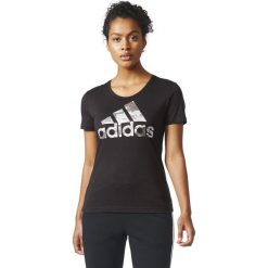 Bluzki damskie: Adidas Koszulka damska BOS FOIL Czarna r. M (CD1952)