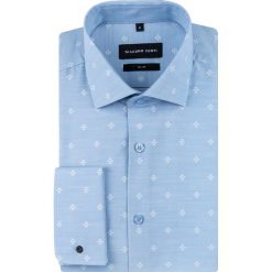 Koszula SIMONE slim KDNS000629. Białe koszule męskie na spinki Giacomo Conti, m, z włoskim kołnierzykiem, z długim rękawem. Za 169,00 zł.