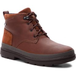 Kozaki CLARKS - RushwayMid Gtx GORE-TEX 261355547 British Tan Leather. Brązowe glany męskie Clarks, z gore-texu. W wyprzedaży za 469,00 zł.