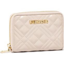 Duży Portfel Damski LOVE MOSCHINO - JC5602PP1ALA0110 Avorio. Brązowe portfele damskie Love Moschino, bez wzorów, ze skóry ekologicznej. W wyprzedaży za 309,00 zł.
