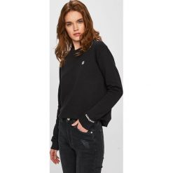 Calvin Klein Jeans - Bluza. Szare bluzy damskie Calvin Klein Jeans, s, z nadrukiem, z bawełny, bez rękawów, bez kaptura. W wyprzedaży za 239,90 zł.