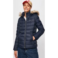 Tommy Jeans - Kurtka puchowa. Białe kurtki damskie Tommy Jeans, s, bez wzorów, z poliesteru, krótkie, bez kaptura. Za 849,90 zł.