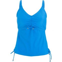 Top tankini minimizer na fiszbinach bonprix błękit królewski. Stroje kąpielowe damskie bonprix. Za 89,99 zł.