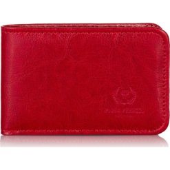 MOCNE SKÓRZANE ETUI NA KARTY PORTFEL SLIM. Czarne portfele męskie Paolo Peruzzi, bez wzorów, ze skóry. Za 39,90 zł.