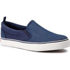 Tenisówki ACTION BOY - BP40-0712-01 Navy. Niebieskie trampki chłopięce Action Boy, bez wzorów, z materiału, bez zapięcia. Za 59,99 zł.