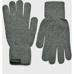 Trussardi Jeans - Rękawiczki. Szare rękawiczki męskie Trussardi Jeans, bez wzorów, z wełny. W wyprzedaży za 79,90 zł.