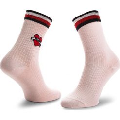 Skarpety Wysokie Damskie TOMMY HILFIGER - 383004001 Pink 450. Różowe skarpetki damskie marki TOMMY HILFIGER, l, z bawełny. Za 34,99 zł.