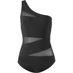 Kostium kąpielowy wyszczuplający Level 2 bonprix czarny. Czarne stroje kąpielowe damskie bonprix, bez wzorów, z materiału. Za 129,99 zł.