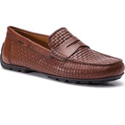 Mokasyny GEOX - U Moner 2Fit A U824YA 06R1J C6003 Browncotto. Pomarańczowe mokasyny męskie Geox, ze skóry, eleganckie. Za 539,00 zł.