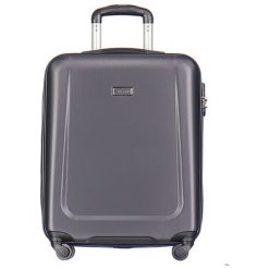 Walizka "Ibiza" w kolorze antracytowym - 39 l. Szare walizki Puccini, bez wzorów, z materiału. W wyprzedaży za 159,95 zł.