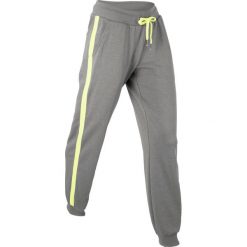 Spodnie sportowe, długie bonprix dymny szary melanż. Szare spodnie sportowe damskie marki DOMYOS, z bawełny. Za 54,99 zł.