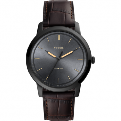 Zegarek FOSSIL - The Minimalist FS5573 Brown/Black. Pomarańczowe zegarki męskie Fossil, ze stali. Za 569,00 zł.