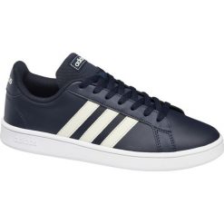 Sneakersy męskie adidas Grand Court Base adidas granatowe. Niebieskie sneakersy męskie Adidas, bez zapięcia. Za 219,90 zł.