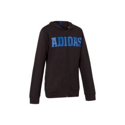 Bluza z kapturem Adidas. Czarne bluzy dziewczęce Adidas, z kapturem. Za 179,99 zł.