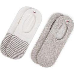 Zestaw 2 par stopek męskich TOMMY HILFIGER - 382002001 White 300. Szare skarpetki męskie TOMMY HILFIGER, bez wzorów, z elastanu. Za 44,99 zł.