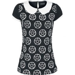 Gothicana by EMP Pentagram Shirt Koszulka damska czarny. Czarne t-shirty damskie marki Gothicana by EMP, l, z nadrukiem, z dekoltem na plecach. Za 42,90 zł.
