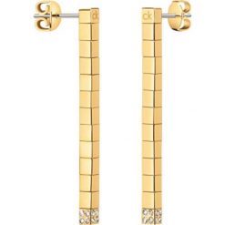 Calvin Klein Kolczyki Złoty. Żółte kolczyki damskie Calvin Klein, złote. Za 368,95 zł.