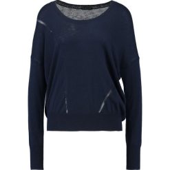 Swetry klasyczne damskie: Sisley Sweter navy