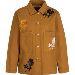 Kurtka jeansowa Tory Burch Floral Embroidered 55597. Żółte kurtki damskie Tory Burch, s, bez wzorów, z jeansu, bez kaptura. W wyprzedaży za 1059,00 zł.