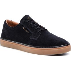 Tenisówki GANT - Prepville 21633875 Black G00. Czarne półbuty męskie GANT, bez wzorów, ze skóry, bez zapięcia. Za 499,00 zł.